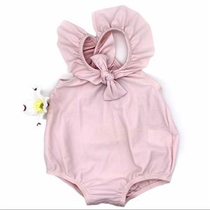 EUC Lili Gaufrette Ruffle Pink Bathing Suit, 3m